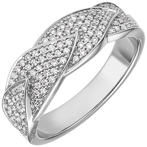 Damen Ring 585 Gold Weißgold 119 Diamanten Brillanten 0 45ct. Diamantring - 50 Unkategorisiert online kaufen