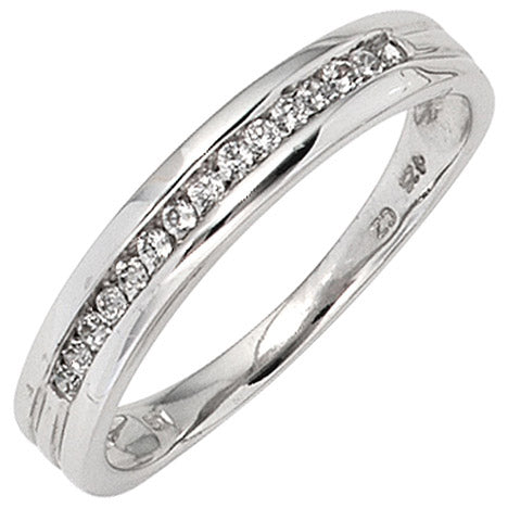 Damen Ring 585 Gold Weißgold 15 Diamanten Brillanten 0 15ct. Goldring - 50 Unkategorisiert online kaufen