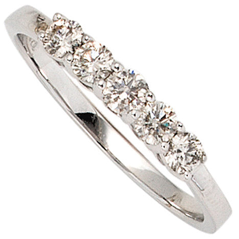 Damen Ring 585 Gold Weißgold 5 Diamanten Brillanten 0 50ct. Goldring - 54 Unkategorisiert online kaufen Damen Ring 585 Gold Weißgold 5 Diamanten Brillanten 0 50ct. Goldring - 54 Unkategorisiert online kaufen