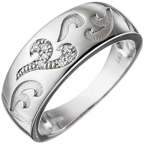 Damen Ring 585 Gold Weißgold 7 Diamanten Brillanten 0 04ct. Weißgoldring - 56 Unkategorisiert online kaufen