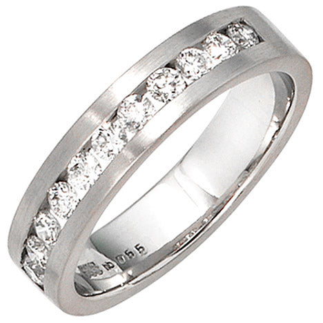 Damen Ring 585 Gold Weißgold mattiert 11 Diamanten Brillanten 0 55ct. Goldring - 58 Unkategorisiert online kaufen Damen Ring 585 Gold Weißgold mattiert 11 Diamanten Brillanten 0 55ct. Goldring - 58 Unkategorisiert online kaufen