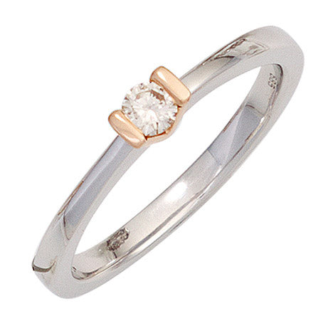 Damen Ring 585 Gold Weißgold Rotgold bicolor 1 Diamant Brillant Goldring - 54 Unkategorisiert online kaufen Damen Ring 585 Gold Weißgold Rotgold bicolor 1 Diamant Brillant Goldring - 54 Unkategorisiert online kaufen
