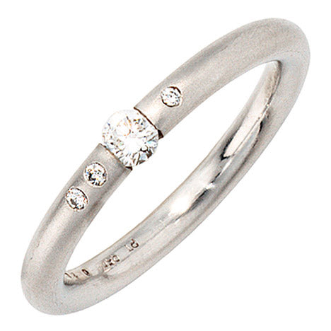 Damen Ring 950 Platin 4 Diamanten Brillanten 0 20ct. Platinring - 52 Unkategorisiert online kaufen