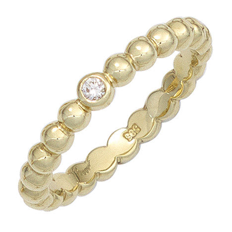 Damen Ring Kugel 585 Gold Gelbgold 1 Diamant Brillant 0 04ct. Kugelring Goldring - 58 Unkategorisiert online kaufen