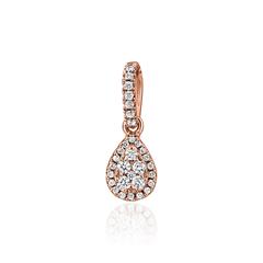 Damenanhänger Tropfen mit Diamanten aus Roségold Unkategorisiert online kaufen