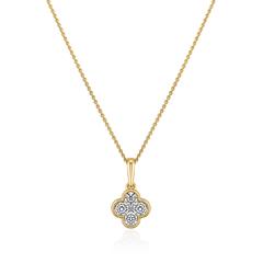 Damenkette mit lab grown Diamantanhänger aus Gelbgold Unkategorisiert online kaufen