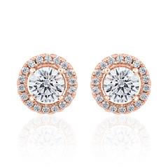 Damenohrstecker Halo mit lab grown Brillanten, Roségold Unkategorisiert online kaufen Damenohrstecker Halo mit lab grown Brillanten, Roségold Unkategorisiert online kaufen