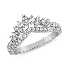 Damenring mit Diamanten aus Platin oder Weißgold Unkategorisiert online kaufen