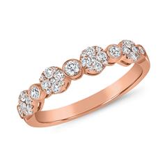 Damenring mit Diamanten aus Roségold Unkategorisiert online kaufen