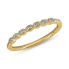 Damenring mit lab grown Diamanten aus Gelbgold Unkategorisiert online kaufen