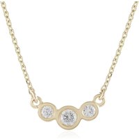 de Melo Gold Brillantcollier aus 375er Gold mit 3 Brillanten, 0,143 ct, IF (G) Unkategorisiert online kaufen