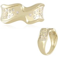 de Melo Gold Brillantring, 30 Diamanten, 0,241 ct, 375 Gelbgold, I3 (H) Unkategorisiert online kaufen