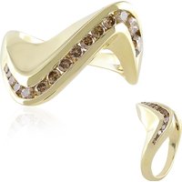de Melo Gold Ring aus 375 Gelbgold mit 15 I2 Champagner-Brillanten (0,819 ct) Unkategorisiert online kaufen
