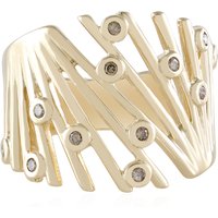 de Melo Gold Ring aus 375er Gelbgold mit 12 Champagner-Brillanten, 0,171 ct, I2 Unkategorisiert online kaufen