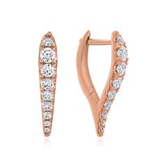 Diamant Creolen für Damen aus Roségold Unkategorisiert online kaufen