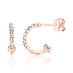 Diamant Ohrstecker für Damen aus Roségold Unkategorisiert online kaufen
