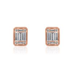 Diamant Ohrstecker für Damen aus Roségold Unkategorisiert online kaufen