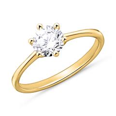 Diamantring aus 14-karätigem Gold Unkategorisiert online kaufen