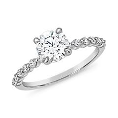 Diamantring aus Weißgold oder Platin, gravierbar Unkategorisiert online kaufen