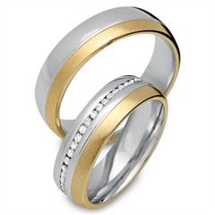Eheringe 333er Gelb- Weissgold 45 Brillanten Unkategorisiert online kaufen