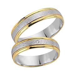 Eheringe 333er Gelb- Weissgold mit Brillant Unkategorisiert online kaufen