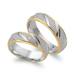 Eheringe 333er Gelb- Weissgold mit Diamant Unkategorisiert online kaufen