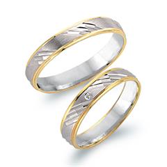 Eheringe 333er Gelb- Weissgold mit Diamant Unkategorisiert online kaufen