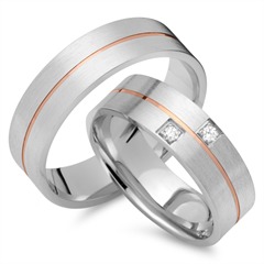 Eheringe 333er Rot- Weissgold 2 Brillanten Unkategorisiert online kaufen
