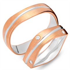 Eheringe 333er Rot- Weissgold 6 Diamanten Unkategorisiert online kaufen