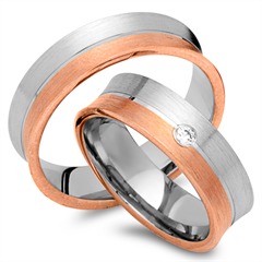 Eheringe 333er Rot- Weissgold mit Brillant Unkategorisiert online kaufen
