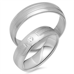 Eheringe 333er Weissgold mit Diamant Unkategorisiert online kaufen
