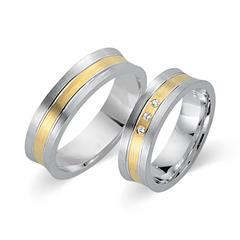 Eheringe 585er Gelb- Weissgold 3 Brillanten Unkategorisiert online kaufen