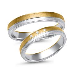 Eheringe 585er Gelb- Weissgold 3 Brillanten Unkategorisiert online kaufen