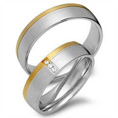 Eheringe 585er Gelb- Weissgold 3 Brillanten Unkategorisiert online kaufen