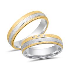 Eheringe 585er Gelb- Weissgold 3 Diamanten Unkategorisiert online kaufen