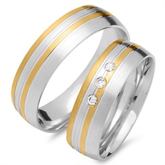 Eheringe 585er Gelb- Weissgold 3 Diamanten Unkategorisiert online kaufen Eheringe 585er Gelb- Weissgold 3 Diamanten Unkategorisiert online kaufen