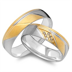 Eheringe 585er Gelb- Weissgold 6 Diamanten Unkategorisiert online kaufen