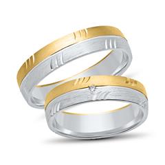 Eheringe 585er Gelb- Weissgold mit Brillant Unkategorisiert online kaufen