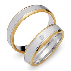 Eheringe 585er Gelb- Weissgold mit Brillant Unkategorisiert online kaufen