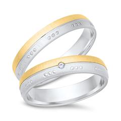 Eheringe 585er Gelb- Weissgold mit Diamant Unkategorisiert online kaufen