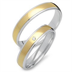 Eheringe 585er Gelb- Weissgold mit Diamant Unkategorisiert online kaufen