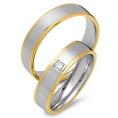 Eheringe 585er Gelb- Weissgold mit Diamant Unkategorisiert online kaufen