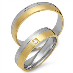 Eheringe 585er Gelb- Weissgold mit Diamant Unkategorisiert online kaufen