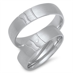 Eheringe 585er Weissgold mit Diamant Unkategorisiert online kaufen