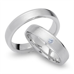 Eheringe 585er Weissgold mit Diamant Unkategorisiert online kaufen