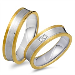 Eheringe 750er Gelb- Weissgold 2 Diamanten Unkategorisiert online kaufen