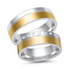 Eheringe 750er Gelb- Weissgold 24 Brillanten Unkategorisiert online kaufen