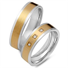 Eheringe 750er Gelb- Weissgold 3 Brillanten Unkategorisiert online kaufen