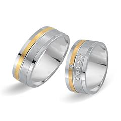 Eheringe 750er Gelb- Weissgold 6 Diamanten Unkategorisiert online kaufen
