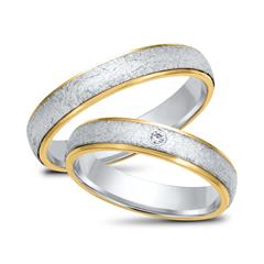 Eheringe 750er Gelb- Weissgold mit Brillant Unkategorisiert online kaufen